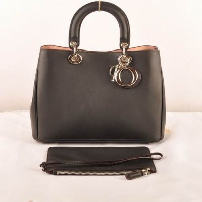 Replica High End Dior "Diorissimo" Designer Medium Handbag Original Leather Gold Plated Charm Purse Bag 