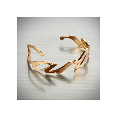 Wholesale Cartier Twisted Narrow Rose Gold Plated Cuff Retro Style Valentine Gift For Girls