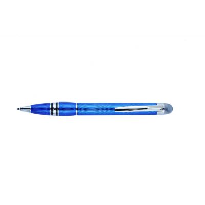 MontBlanc Starwalker Luminescent Blue Lacquer & Silver Fashion Ballpoint Pen  MT008