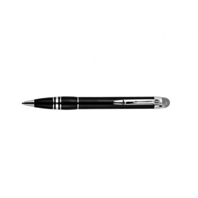 MontBlanc Starwalker Resin Diamond Black Lacquer & Platinum-coated Clone Ballpoint Pen MT083