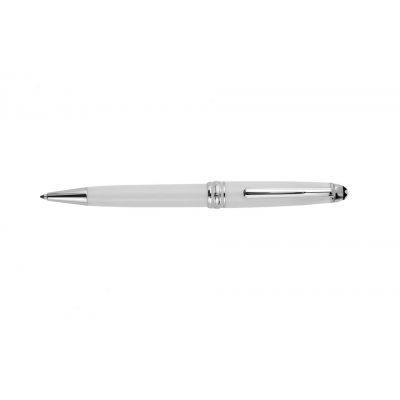 MontBlanc Meisterstuck Top Selling White Lacquer & Silver Ballpoint Pen MT088