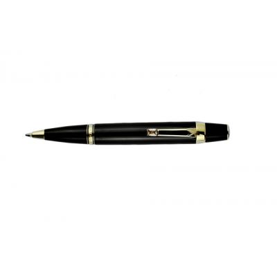 MontBlanc Boheme Jewelry Black Resin & Gold Plated Collectible  Ballpoint Pen MT010