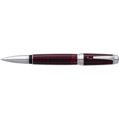 MontBlanc Boheme Convenient Silver & Dark Red Lacquer Jewelry Rollerball Pen  MT029