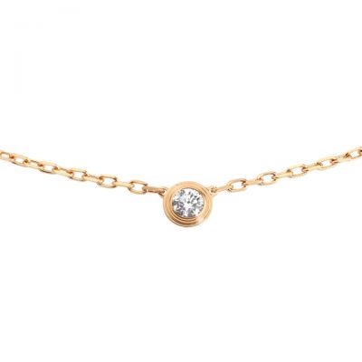 Cartier Diamants Legers Necklace  B7215700 Rose Gold Wedding Jewellery Same With Real