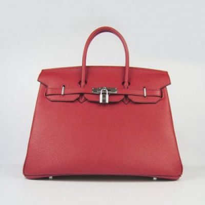 AAA Quality Red Togo Leather Hermes Silver Hardware Ladies Birkin Flap Tote Bag Paris Price 