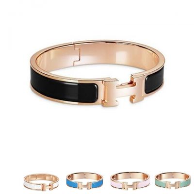 Economy Hermes H700001FO H Bracelet Clic-Clac Collection Muli-Color Rose Gold Nice Review