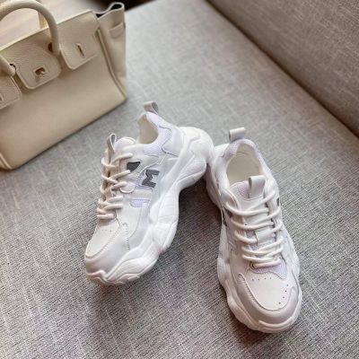 2021 Latest Celine Calfskin Leather Ventilate Eyelet Fabric M Pattern Female Torre Shoes White/Grey In Dubai