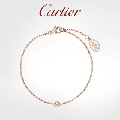 Cartier Luxurious Diamants Légers Single Diamond Design Chain Bracelet For Ladies Silver/Yellow Gold/Rose Gold 