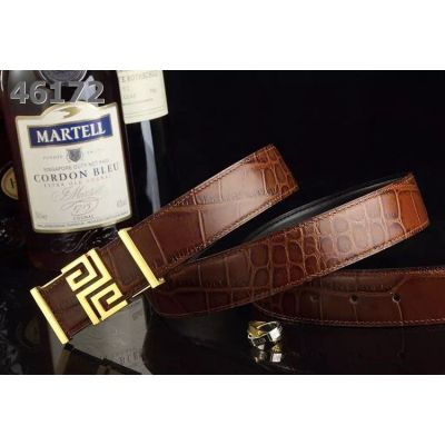 Givenchy Latest Logo Pin Buckle Party Style Croco Embossed Leather Guy  Leisure Belt Online 