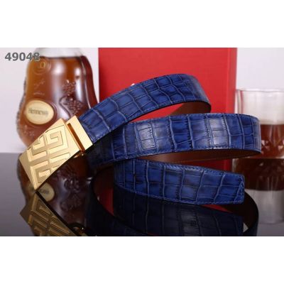 Givenchy 35MM Croco Embossed Leather Strap Classic Plaque Slid Buckle Guy Dress Belt Price Malaysia