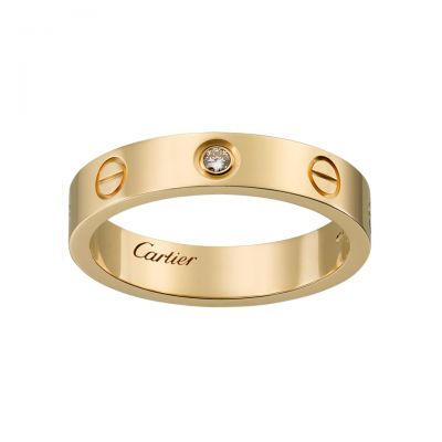 Wholesale Cartier Love Wedding Band UK  B4056100 18K Yellow Gold Three Diamonds