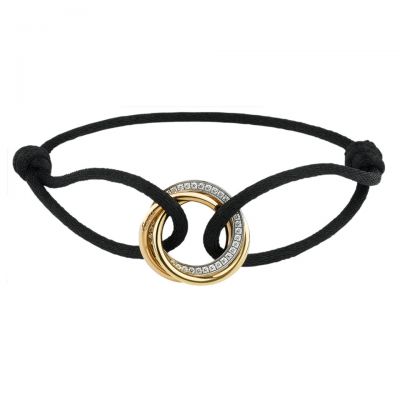 Trinity de Cartier Bracelet Replica CRB6033200 Diamonds Circles Simple School Girls Jewellery