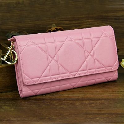 Lady Dior Golden Link Chain Strap Pink Patent Leather Cannage  Dior Wallet Latest Collection 