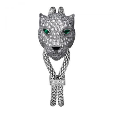 Panthere de Cartier Chain Bracelet  N6700417 S925 Sterling Silver Diamonds
