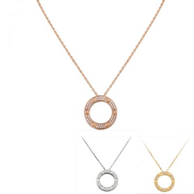Cartier Love Diamonds Necklace Screw Motif  B7058400 Rose Gold Plated Version Online Sale UK