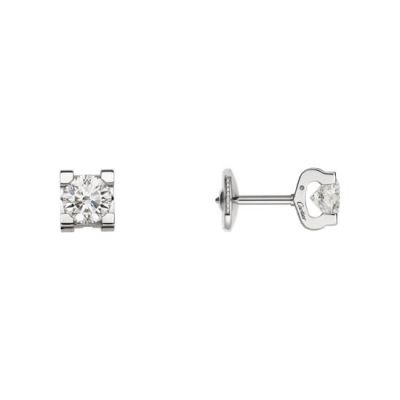 Copy C De Cartier Single Diamond White/Yellow/ Rose Gold High End  Women'S  Earrings N8504400/N8504500 Sale Online