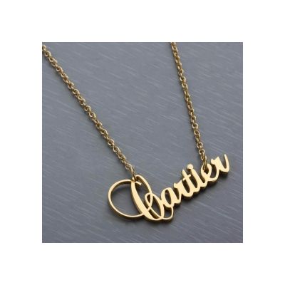 Fashionable Cartier Logo Wedding Necklaces  White/Yellow Gold Fashion Jewellery