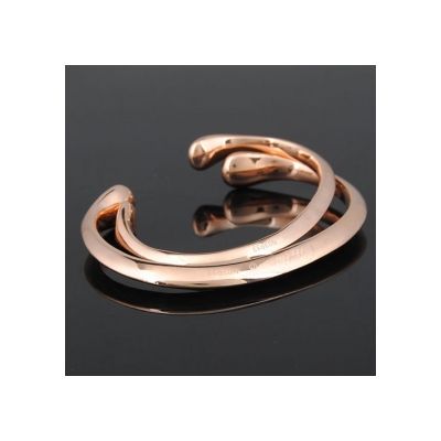 Wholesale Cartier Open Bracelet Replica 18k Pink Gold Bangle For Couples 