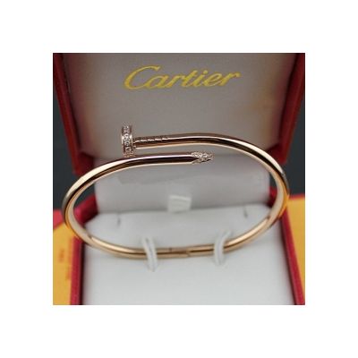 High -Quality Cartier Juste Un Clou Bracelet  B6048517 Wholesale Oval Pink Gold Diamonds Bangle