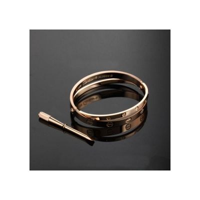Cartier Love 18kt Rose Gold Plated Engagement Bracelet Jewellery Discounted Two-in-one Bangle