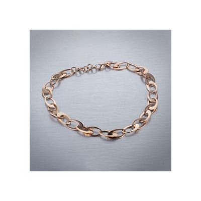  Cartier Chian Necklace High End Online Jewelry Oval Link Rose Gold Plated Sale