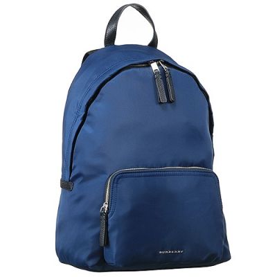 Unisex Blue Burberry 40379611 Abbeydale Canvas Backpack Good Reviews 