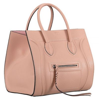 Celine Luggage Phantom Latest Nude Pink Tote Leather Trimmings Low Price