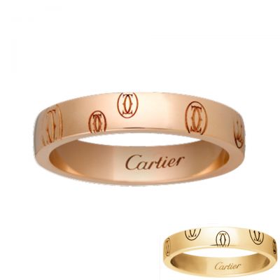 Logo de Cartier Wedding Ring  B4051100 B4050900 Pink Gold Yellow Gold Free Shipping
