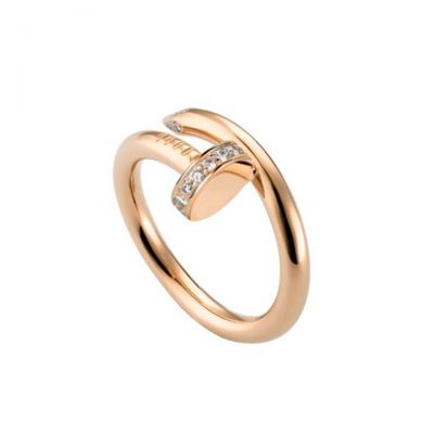 Cartier Juste Un Clou Diamonds Ring B4094800  18K Pink Gold New Arrival
