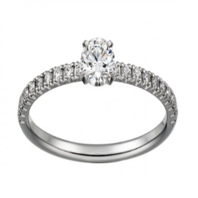 Etincelle De Cartier Platinum Diamond Ring Engagement Jewelry For Women UK Sale Online N4744300