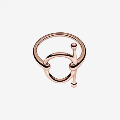 New Hermes Filet d'Or Rose Gold Small Model No Diamonds Simple Ring Replica Perfect Gift H215602B 00050 
