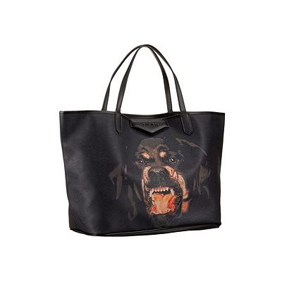 Givenchy Antigona Hot Selling Printed Rottweiler Pattern Large Black Shopping Tote Bag For Women