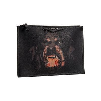 Fake Givenchy Ladies  Most Popular Antigona Printed Rottweiler Pattern Clutch Bag 