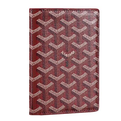 Hot Selling Goyard St Pierre Calfskin Leather Bi-Fold Wallet Dull Red 