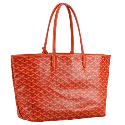 2017 Goyard Saint Louis Tote Bag Orange Attractive Thin Handles Chevron For Women