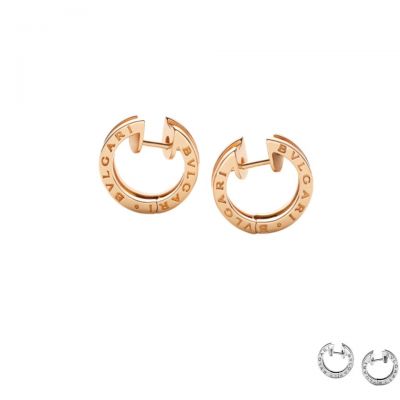 Nice Price  Bvlgari B.zero1 Smile Design 345506 OR 855482 Silver/Rose Gold Earrings Wholesale Jewelry