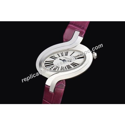 Captive De Cartier NO Diamond Womens White Gold 35mm Quartz watch  