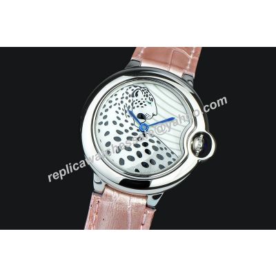 Ladies Ballon Bleu de Cartier Jewelry Masse Secrete Panther Decor Watch