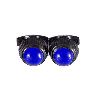 Top Sale Designer Cartier Retro Style Ion-Plated Cufflinks Blue Kyanite Cabachon Good Quality