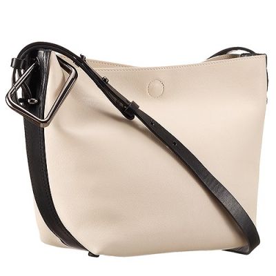 High Quality 3.1 Phillip Lim Leather White And Black A Small Interior Zipper Pocket Shoulder Bag