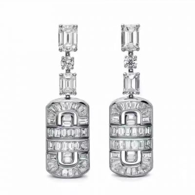 Bvlgari Luxurious Diamonds Jewellery Personage Sophie Marceau Eardrops Silver Street Fashion