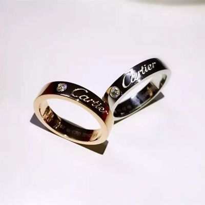 C De Cartier Diamonds Wedding Band 18K White/Pink Gold  Ring Philippines Price Couple Style B4086400/B4051300