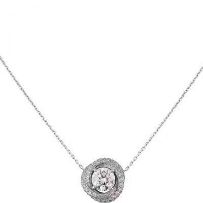 Cartier Trinity Ruban Diamond Twisted Tricyclic Pendant Necklace 925 Silver Newest Engagement Lady Jewelry N7424134