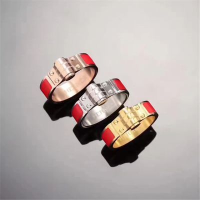 Celebrity Hermes Ring Red Theme Jewels Poly Gold Stylish Vogue Design 