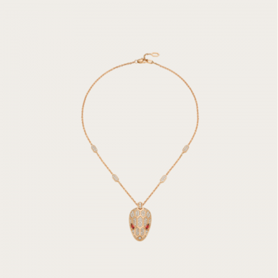 Vintage Bvlgari Serpenti Snake 352725 CL857660 Necklace Full Diamonds Luxury Style Singapore Price Jewels