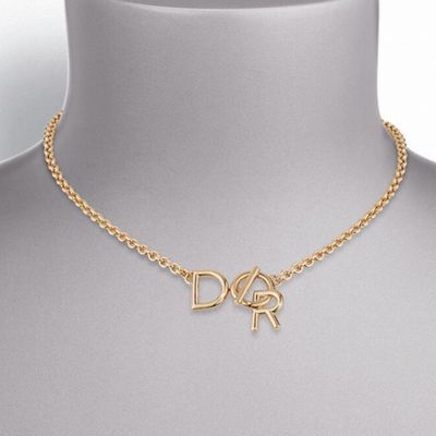 Lettre A Dior Gold Plated Necklace N0677LADMT D300 New Arrival Discounted UK
