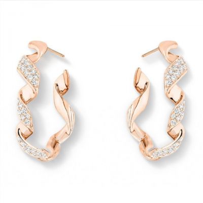 Archi Dior 18k Pink Gold Plated Diamonds Earrings  JDIO95008 0000 Fashion Jewellery Party Style