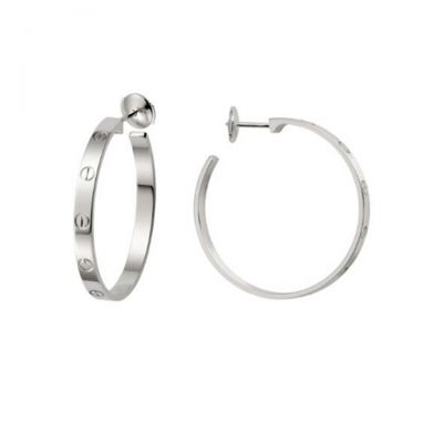 Cartier Love Earrings Crystals Hoop Design 2018 Latest Street Fashion Anti-Allergy US Sale Women Jewelry 