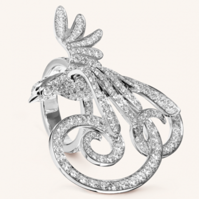 VCA Oiseaux De Paradis Diamonds Between The Finger Ring Oscar style High Quality Women Jewelry VCARN5P400 