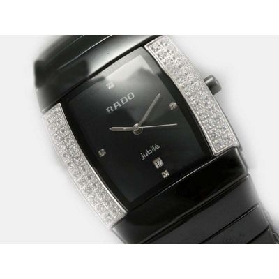 Top Quality Counterfeit Ladies Rado Sintra 153.0618.3.171 Jubile Diamonds Black  Watch